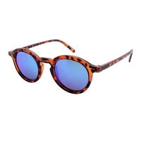 Xiamen Factory Brown Demi Round Frame Plastic Lentes  CE UV400 Retro Vintage Sunglasses